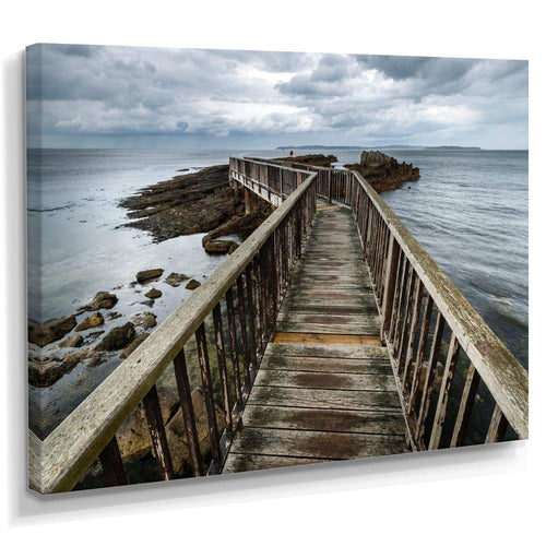 Wooden Pier on North Irish Coastline